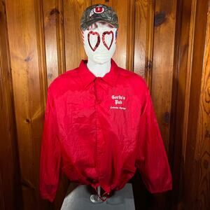 Gorda's Pub XL Vintage 90s Windbreaker Jacket Red Colorado Springs